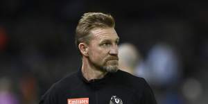 Collingwood coach Nathan Buckley.