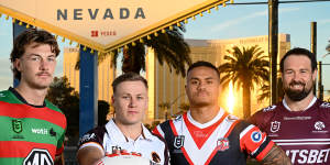 The NRL kicks off the season with a double-header in Las Vegas in March.
