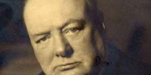 Britain's war-time leader Winston Churchill
