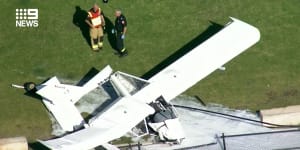 'I was screaming':plane crashes into sporting field on Sydney's northern beaches