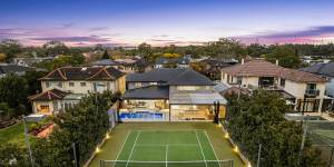 The six-bedroom house with a swimming pool and tennis court was purchased by BigCommerce’s Eddie Machaalani.