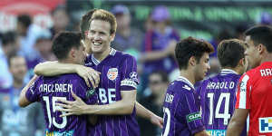 Jamie Maclaren hat-trick guides Perth Glory to victory