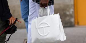 Aspirational and affordable:the Telfar shopping bag.
