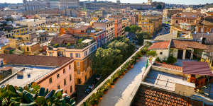 Accommodation in Rome,especially near Vatican City (back left),is at a premium for Holy Year in 2025.