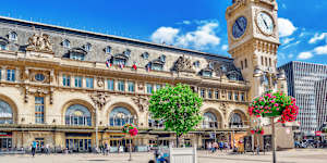 Paris Gare de Lyon,one of the most beautiful belle epoque buildings in the French capital.