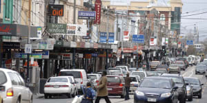 A busy Chapel Street in 2017.