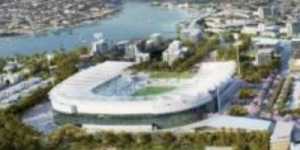 The original proposal for a Brisbane Olympic stadium at Albion.