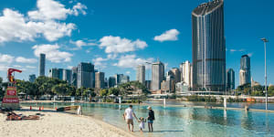 It might be packed in summer,but Streets Beach has got to be one of Brisbane’s biggest brags. 