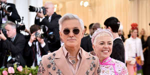 Catherine Martin with Baz Luhrmann at the 2019 Met Gala.