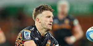 Damian McKenzie in action for the Chiefs.