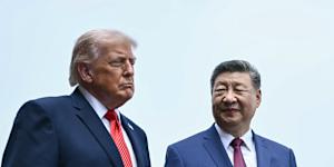 Trump and Xi in Beijing on Thursday.