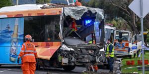 Bus smashes into two homes on Mornington Peninsula