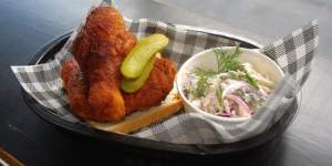 Nashville-style hot chicken at The Hot Chicken Project.