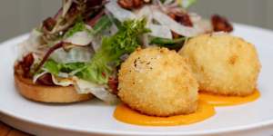 Crispy eggs at Mr Hendricks.