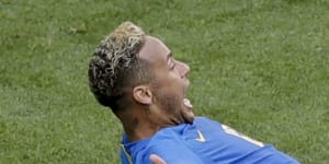 Neymar is roasted on social media after epic World Cup dive