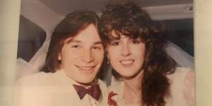 Tiny and Elaine at their wedding in early 1984.