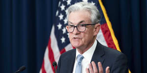 US Federal Reserve chairman Jerome Powell explains the central bank’s massive rate rise on Wednesday.