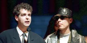 The Pet Shop Boys,pictured in February 1988.