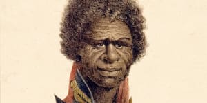 Bungaree circumnavigated Australia with Matthew Flinders and was declared by Governor Macquarie “chief of the Broken Bay tribe” in 1815.