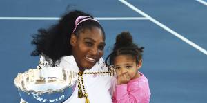 Serena Williams,with her daughter Olympia,was pregnant when she won the Australian Open. 