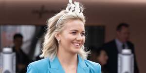 Ariarne Titmus at Tuesday’s Melbourne Cup at Flemington.