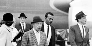 From the Archives,1961:Sinatra suave and subdued on Sydney visit