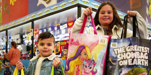 Showbags are a big drawcard for families visiting the Royal Melbourne Show.