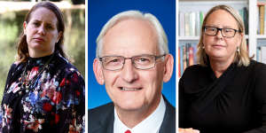 Sally Spalding,Kalamunda Labor MP Matthew Hughes,Janelle Sewell. Pictures:Supplied/Hamish Hastie 