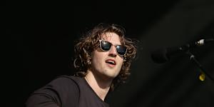 Dean Lewis performs at the 2018 Groovin the Moo festival in Maitland,NSW.