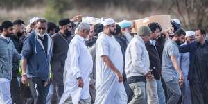 The funeral for one of 50 victims from the shootings at two Christchurch mosques.