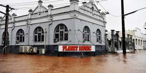 Severe flooding hits Lismore in northern NSW in February 2022.