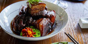 The Chairman's signature braised pork belly.