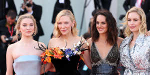 Sophie Kauer,Cate Blanchett,Noemie Merlant and Nina Hoss at the Tar premiere at the 79th Venice International Film Festival.