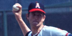 Nolan Ryan playing for the California Angels in 1974.