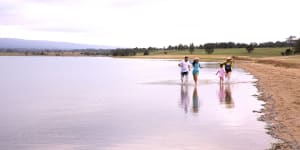 The Minns government announced a new “beach” in Penrith on Sunday.
