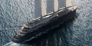 Orient Express Corinthian is the world’s largest sailing yacht.