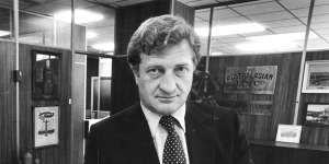 Elliott,Carlton football president and Elders IXL boss,in 1985.