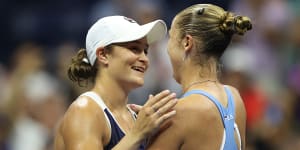 Barty was gracious in defeat and smiled when congratulating Rogers.