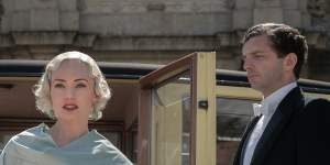 Laura Haddocks stars as Myrna Dalgleish and Michael Fox as Andy in Downton Abbey:A New Era.