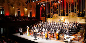 Sydney Philharmonia Choirs,perform Faure’s Requiem at the Sydney Town Hall.