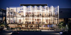Render of the new theatre,currently under construction at QPAC.