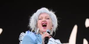 Cyndi Lauper,seen here performing at the Glastonbury Festival in England,2024,is touring Australia in 2025 on her farewell tour.