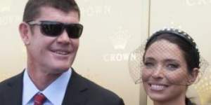 Happier days:James Packer and his then wife Erica in 2012.