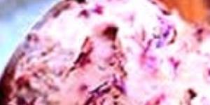 Rose petal ice-cream