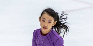 Figure skater Sonia in Beijing last week. 