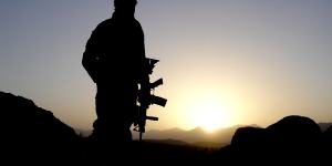 An Australian solider serving in Afghanistan. 