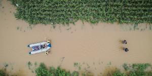 The floods have hit China’s most fertile regions. 