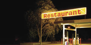 The pickings are slim and often grim at an Australian roadhouse.