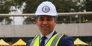 Lord Mayor Sameer Pandey said filling the four pools with water was a construction milestone. 