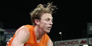 Lachie Whitfield played a leading role for the Giants in their win over Geelong.